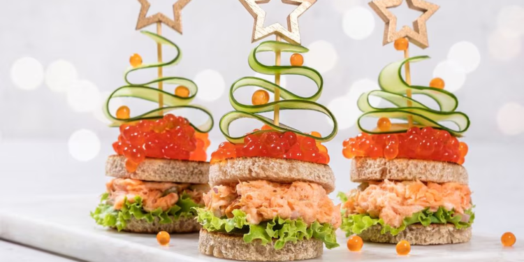 Aperitivos con forma de árbol de Navidad conquistarán a tus invitados
