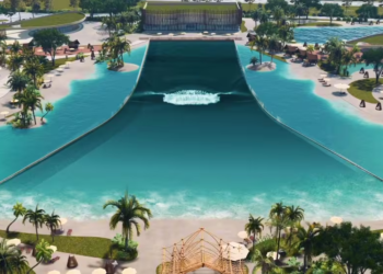 El primer parque acuático con olas artificiales de este país será uno de los más grandes del Latinoamérica