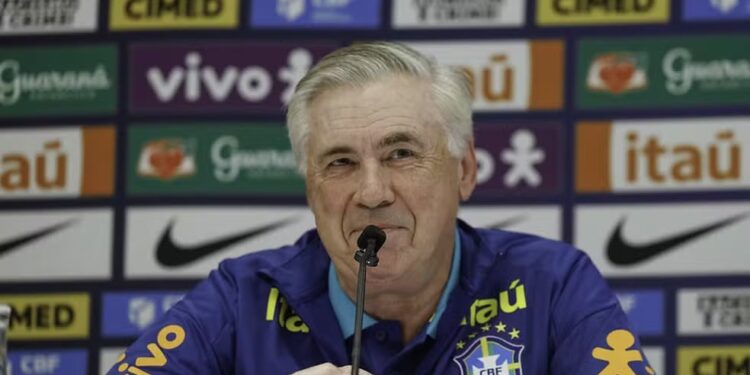 Surpresa confirmada na Europa alegra Carlo Ancelotti com substituto de Raphinha na Seleção Brasileira