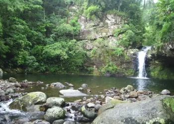 Terra dos Caminhoneiros é conhecida por linda cachoeira que encanta jogadores de futebol