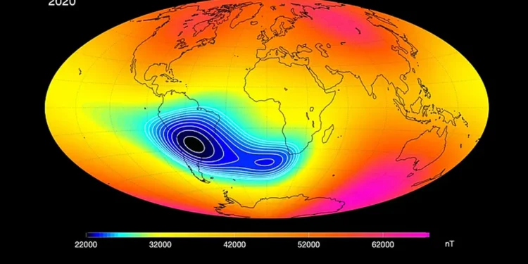 Anomalia magnética que atinge o Brasil desperta alerta da NASA