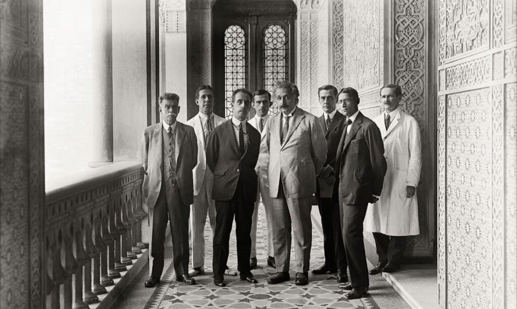 Albert Einstein no Rio de Janeiro, durante sua visita ao Brasil, em 1925