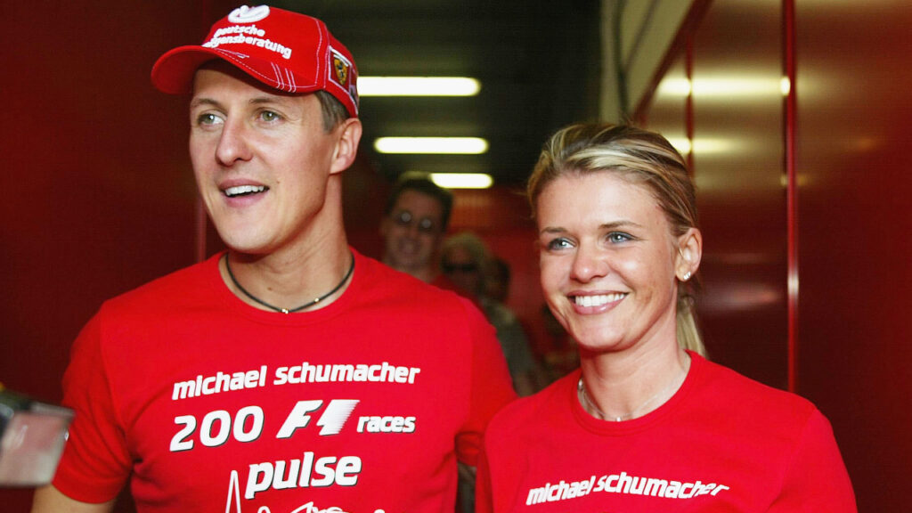 Michael Schumacher e esposa Corina