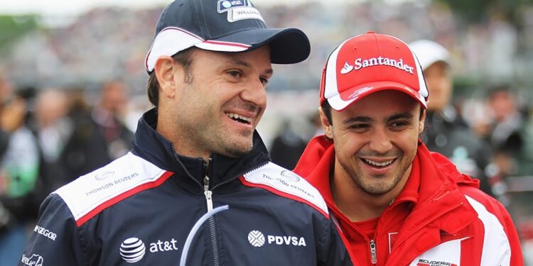 Enquanto Barrichello recebia 10 milhões de dólares anuais na Ferrari, o salário de Massa impressionava