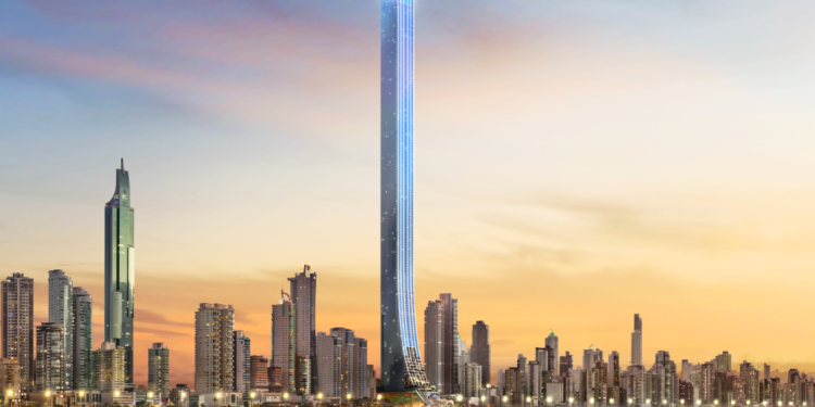 Novo arranha-céu mais alto do mundo com 678 andares e 2 quilômetros de altura fará o Senna Tower parecer baixinho