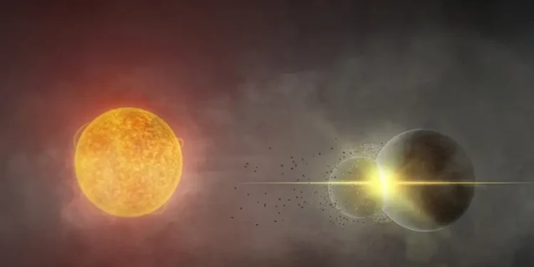 Possível colisão entre dois planetas é identificada e astrônomos revelam as consequências