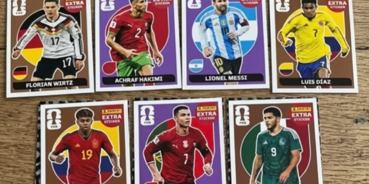 Vaza lista de 12 figurinhas extras da Copa do Mundo 2026