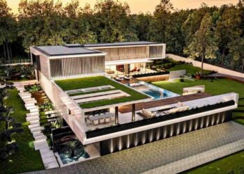 Jogador famoso termina de construir mansão de R$ 215 milhões que possui praia só para ele