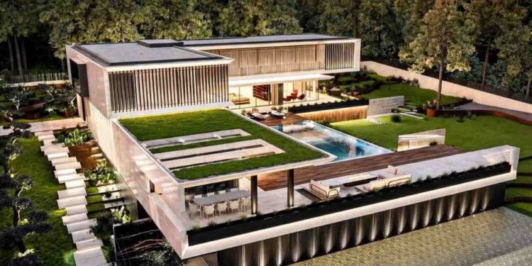 Jogador famoso termina de construir mansão de R$ 215 milhões que possui praia só para ele