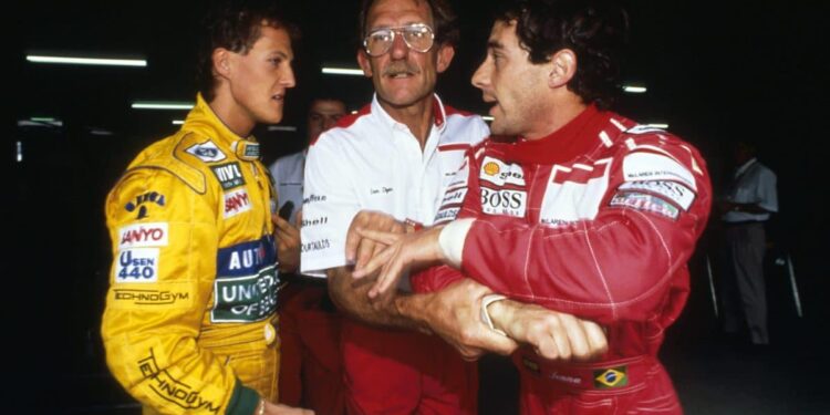 Treta entre Ayrton Senna e Michael Schumacher é revelada 34 anos após o ocorrido