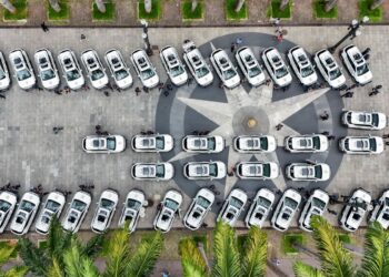 Prefeitura entrega 100 viaturas zero km de uma vez só após aumentar orçamento da corporação para R$ 1,8 bilhão desde 2021