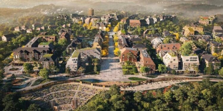 Cidade mais badalada do inverno precisa de espaço e vai construir novo centro de 900 hectares